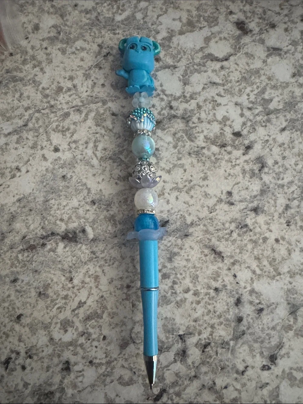 NWOT Disney Doorables Sulley Beaded Pen Handmade by Me